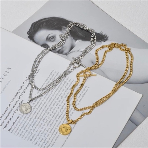 ¥ NEW COIN STERLING SILVER CHUNKY CHAIN NECKLACE - Picture 4 of 4